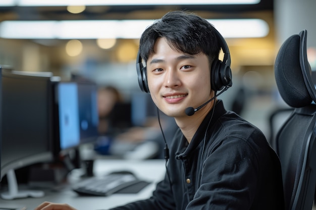 客服人员工作场景