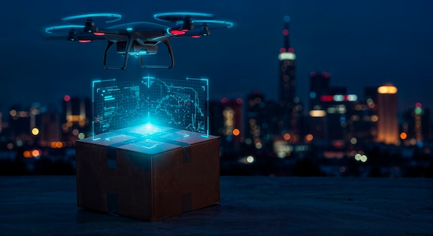 未来无人机货运概念图