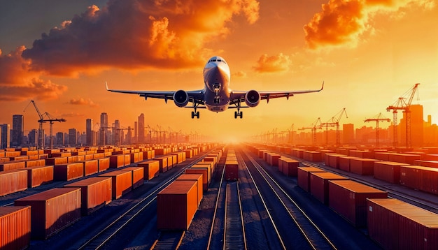 货运飞机起飞瞬间