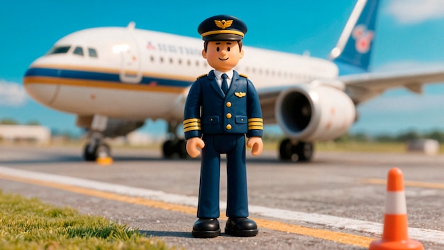 快递员交付航空快件