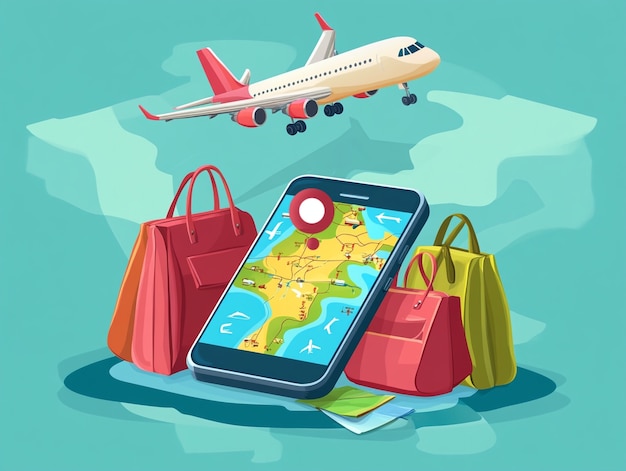 飞机翱翔在云端，象征极速送达