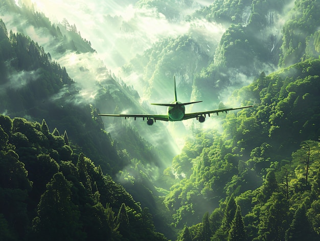 航空货运起飞瞬间