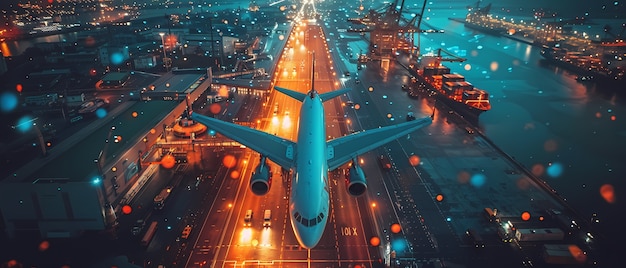 航空快递打包现场